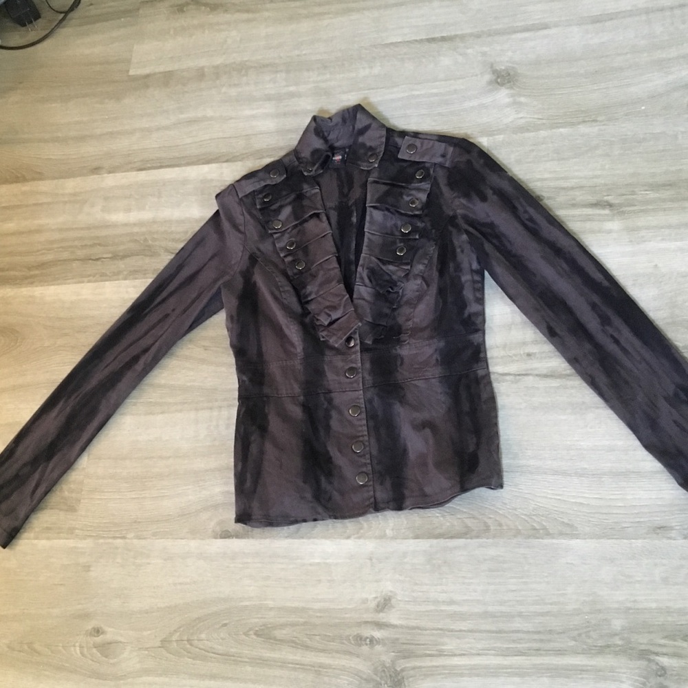 Gray button up jacket - Picture 2 of 3